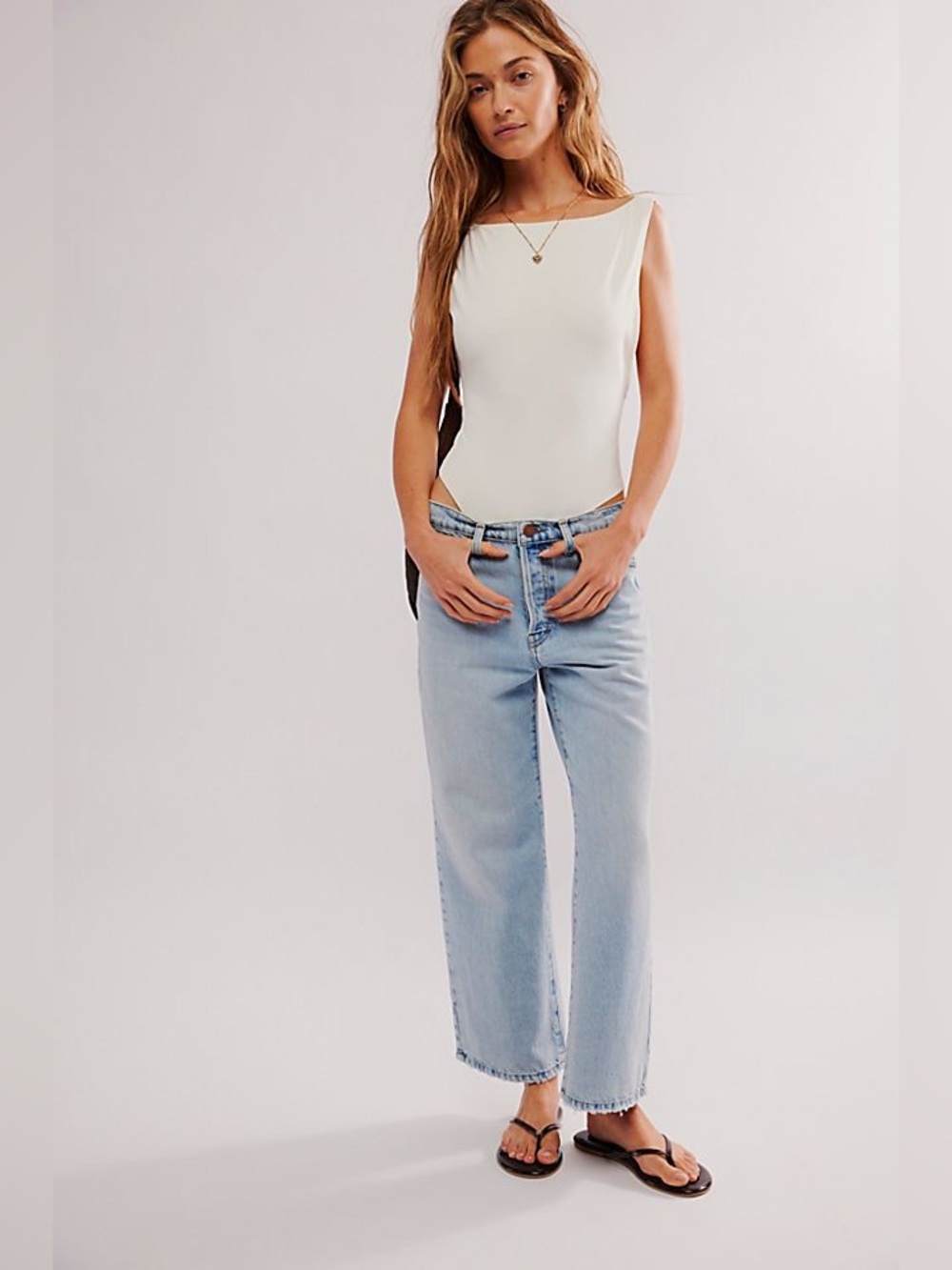 Frame The Slouchy Straight Denim Jeans Size 26